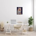 thumbnail image 2 of Contemporary Fox Urban Splatter Animals & Insects Painting Black Framed Art Print Wall Art, 2 of 7