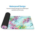 thumbnail image 4 of Pofeuu Dragonfly Floral Print Desk Mat for Keyboard and Mouse，Computer Desk Matt for Desktop，Large Mouse Pad for Desk，Desk Pads on Top of Desks 12x31.5in, 4 of 8