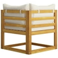 thumbnail image 5 of vidaXL 9 Piece Garden Lounge Set with Cushion Cream Solid Acacia Wood, 5 of 5