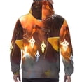 thumbnail image 6 of Lsque Pikmin Pattern Casual Men's Hoodie,Hooded Sweatshirt with Kangaroo Pocket,Pullover Hoodie-4X-Large, 6 of 8