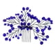 thumbnail image 1 of Guardurnaity Peines para el cabello Joyas hechas a mano de cristal azul Diadema liviana Brillante Exquisito Tocado a prueba de decoloración Interior Exterior Ropa, zapatos y accesorios Miscelánea Guardurnaity AP013449-01, 1 of 6