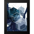 thumbnail image 2 of Urban Epiphany 11x14 Black Modern Framed Museum Art Print Titled - Hexagon Landscape Silver 1, 2 of 5
