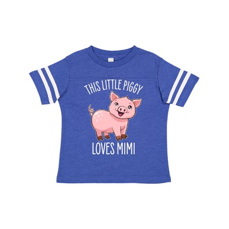 

Inktastic This Little Piggy Loves Mimi- cute Gift Toddler Boy or Toddler Girl T-Shirt