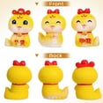 thumbnail image 3 of WASHWEPE Lunar New Year Miniature Snake Figurine 3Pcs Golden Resin 2.2X1.4X1.2In, 3 of 8