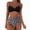 Black, variant on Womens High Waisted Bikini Tummy Control 2 Piece Bathing Suit Mesh Modest Two Piece Swimsuit(Yellow,M)