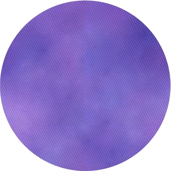 Ahgly Company Machine Washable Indoor Round Transitional ly Purple Area Rugs, 4' Round