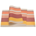thumbnail image 1 of Unique Bargains 450x300mm Tissé Napperons PVC Bande Orange 4 Pack, 1 of 5