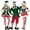 Green Man, variant on Gupgi Christmas Cosplay Costume Set, Coat with Pants/Splicing Dress Set