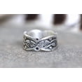thumbnail image 2 of SS DESIGNS Sterling Silver Thumb Ring | Durable 925 Band, Contemporary Silver Pattern, Fashion Thumb Rings For Men, Handmade Stamped Design Jewelry, 2 of 10