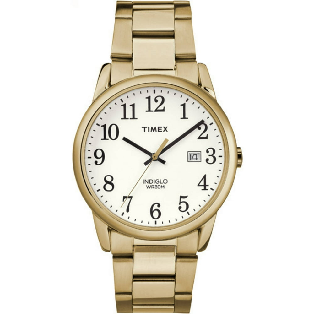 timex men's easy reader large dial watch