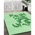 thumbnail image 2 of Ahgly Company Indoor Rectangle Patterned Light Green Area Rugs, 4' x 6', 2 of 6