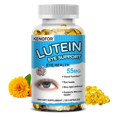 Lutein And Zeaxanthin 55mg Supplement - Eye Health Vitamins - Support Vision Health - 120 Softgels