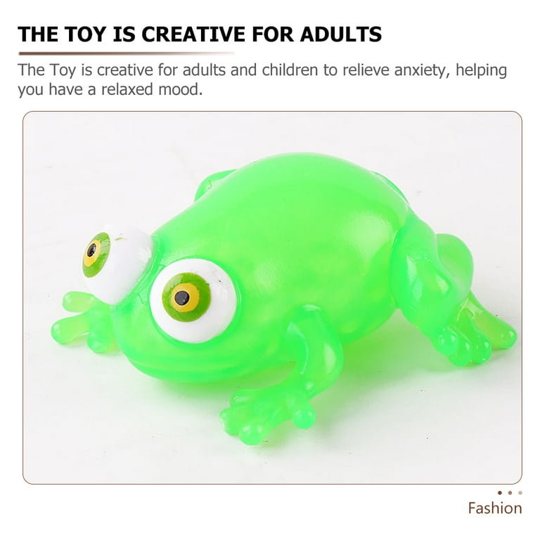 4pcs Stress Toy for Kids Frog Shaped Stress Toy Stretch Frog Shaped Toy for Kids, Size: 9.5x7.5cm, Other