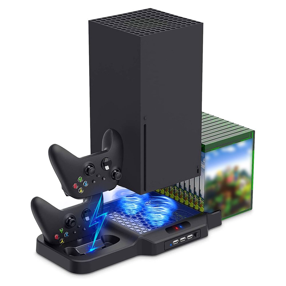 Xbox Series X Cooling System Vertical Stand with Cooling Fan for Xbox Series X, EEEkit Charging