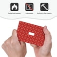 thumbnail image 4 of Daiia Red White Snowflakes Pattern Decorator Wall Plate Child Safe Outlet Cover, Switch and Outlet Covers,Size 1-Gang 5.0" x3.0" , Polycarbonate Thermoplastic-Style T, 4 of 6
