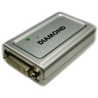 DIAMOND BVU160 USB Display Adapter (DVI and VGA with included DVI to VGA adapter)