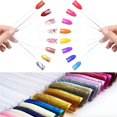 thumbnail image 5 of Tabla de colores de uñas, 50 piezas, uñas postizas, herramientas para practicar uñas, paleta de colores para practicar diseños de uñas... (color natural), 5 of 5