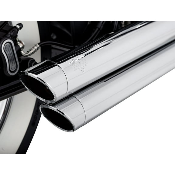 Vance & Hines Big Shots Staggered 2-into-2 Chrome Exhaust System (17341)