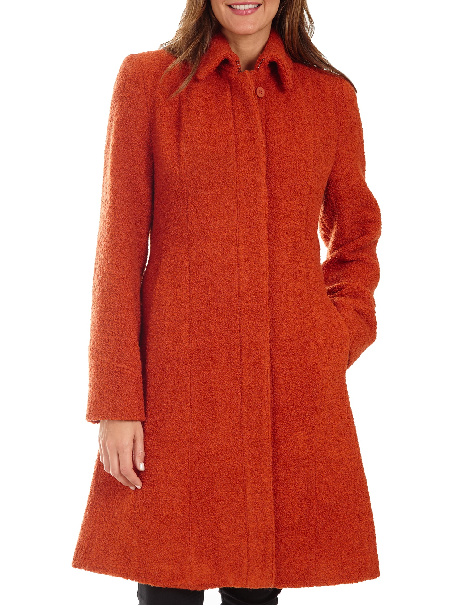 Donatella Women's Fly Front Wool Blend 