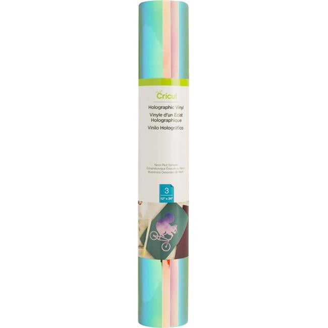 Cricut Holographic Vinyl Sampler 12'X24' 3/Pkg-Neon Riot