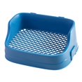thumbnail image 4 of Caja de arena para conejos Mascotas Inodoros Jaula Inodoro con cierre a presión Fácil de limpiar Pet Pan Orinal Bandeja de entrenamiento para Galesaur Azul Salvador Inodoro con bandeja de arena, 4 of 10