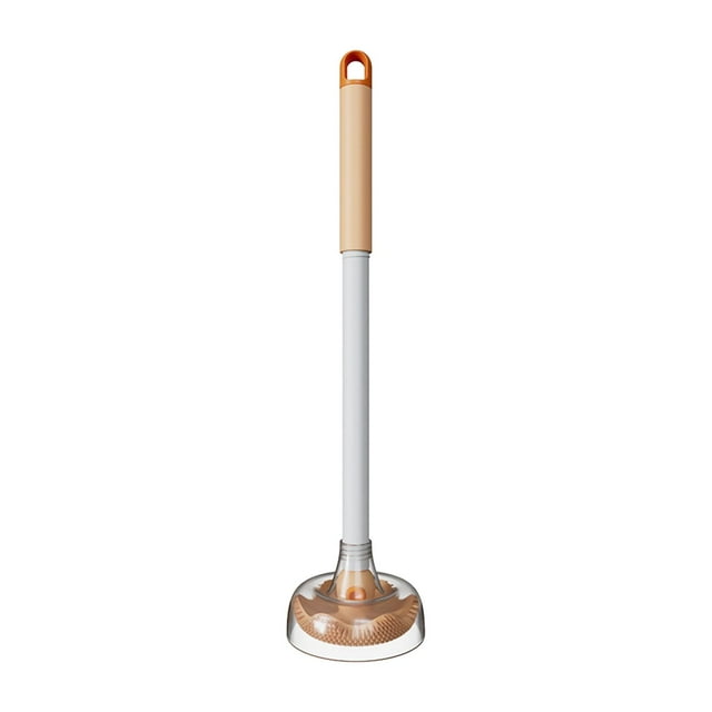 Cepillo de limpieza para inodoro, cepillo para inodoro para artículos de limpieza, montado en la pared naranja con funda