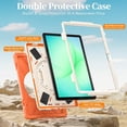 thumbnail image 3 of Funda para Samsung Galaxy Tab A11 Plus de 11 pulgadas (2025) y A9 Plus de 11 pulgadas (2023), funda protectora infantil a prueba de golpes con portalápices, correa de mano giratoria de 360 ​​grados, 3 of 9