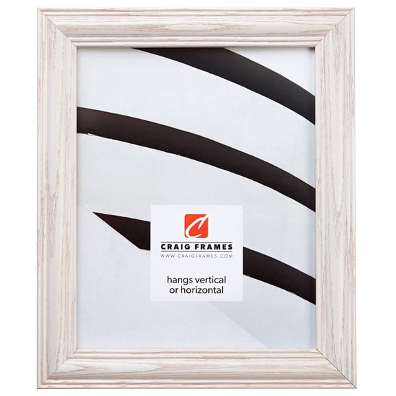 Craig Frames Wiltshire 440, Traditional Whitewash Hardwood Picture Frame, 19x25 Inch