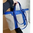 thumbnail image 3 of PIKADINGNIS Women Girls Fashion Canvas Tote Handbag Vintage Hobo Shoulder Bag Purse Leather Strap, 3 of 5