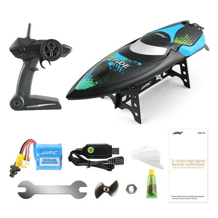 2.4GHZ Remote Control Boat - ALLCACA High-speed RC Racing Boats Waterproof Electric Ship with 180° Flip and Water Cooling System, Suitable for Pools and Lakes,