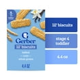 thumbnail image 4 of (6 pack) Gerber Lil' Biscuits, Vanilla Wheat, 4.44 oz Box, 4 of 17