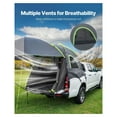 thumbnail image 4 of Truck Tent 8.0-8.2ft Waterproof Camping Tent, 2-3 Person Truck Bed Tent PU2000, Portable Pickup Truck Tent with Awning & Ventilation, 4 of 8