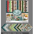 thumbnail image 3 of Inkdotpot Camping Theme Collection Double-Sided Scrapbook Paper Kit Cardstock 12"x12" Card Making Paper Pack With Sticker Sheet - 16 Pages - Green Brown Red, 3 of 4