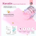 thumbnail image 4 of SAVILAND Keratin Acrylic Powder Set: 10 Colors Nude Pink Acrylic Nail Powder 28 Days Long-Lasting Acrylic Powder Set for 3D Nail Art Carving Acrylic Nail Extension Home DIY No U V Lamp Needed Expert, 4 of 8