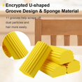 thumbnail image 5 of 4pcs Duster Sponge Brush, Damp Clean Sponge Multifunctional Water Absorbent Cleaning Tool For Baseboard, Railings, Shower Glass, Vents - Jxlgv, 5 of 5