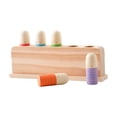 thumbnail image 3 of Wooden Rainbow Peg Dolls Shapes Sorting Toys Preschool Learning for Children Style B, 3 of 10