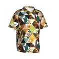 thumbnail image 2 of Hawaiian Shirt For Men, Tropical Parrot Flamingo Bird Mens Button Down Short Sleeve Shirt, Summer Beach Shirts For Men, 2 of 2