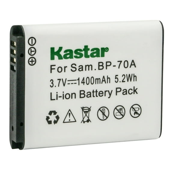 Kastar BP-70A Battery 1-Pack Replacement for Samsung ST72 ST73 ST75 ST76 ST77 ST78 ST79 ST80 ST88 ST89 ST90 ST91 ST93 ST94 ST95 ST96 ST6500 TL105 TL110 TL125 TL205 WB30F WB31F WB32F WB35F Camera