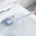 thumbnail image 6 of Compact Toilet Bowl Brush Set, Ergonomic Handle Bathroom Cleaning Brush with Hollow Drainage and Removable Water Storage Tank, 6 of 6