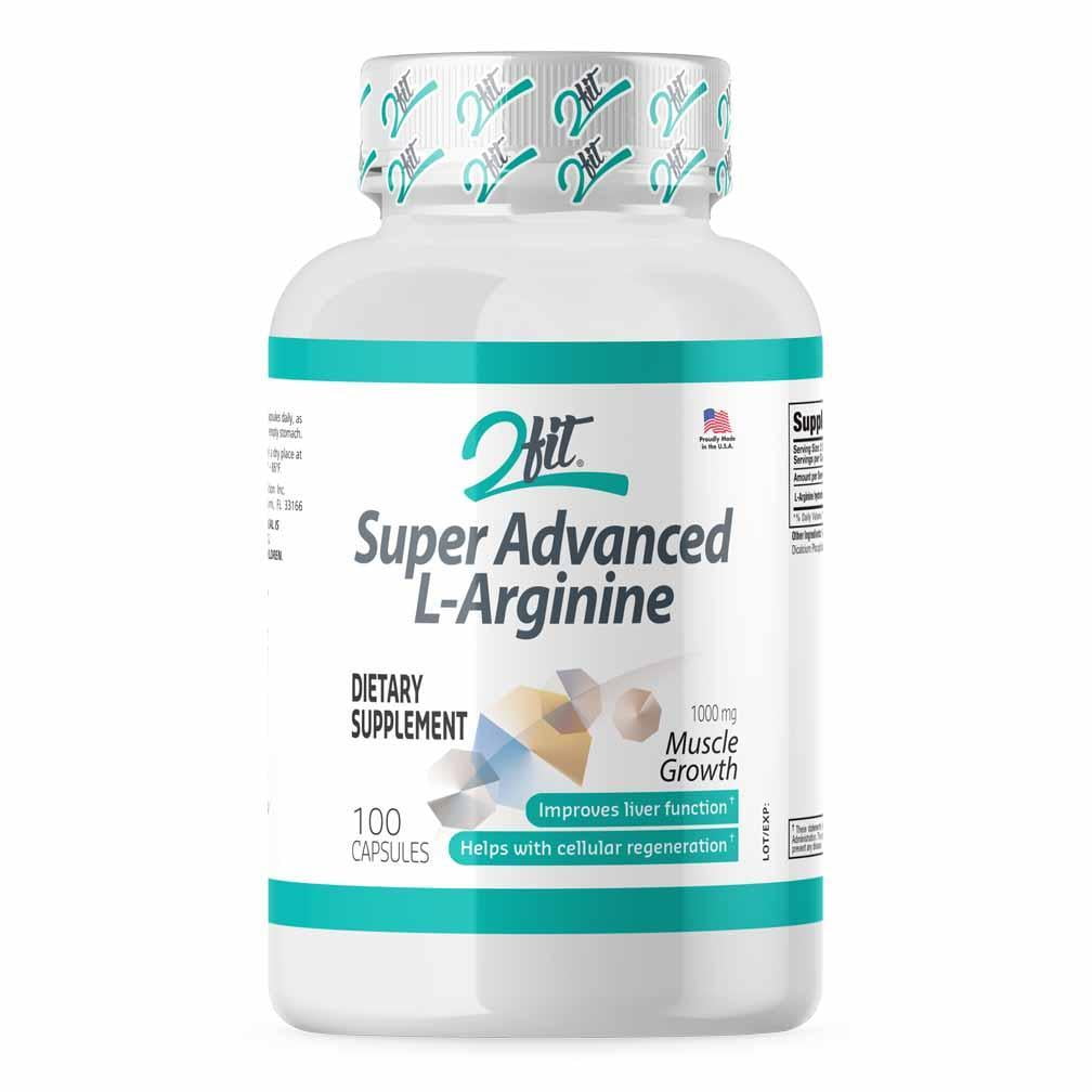 2Fit L Arginine Amino Acid Super Advanced 100 Capsules 1000 mg
