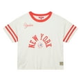 thumbnail image 4 of Women's Mitchell & Ness  Cream New York Yankees Cooperstown Collection Cropped Yoke T-Shirt, 4 of 7