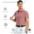 thumbnail image 4 of Alex Vando Mens Golf Shirt Moisture Wicking Quick-Dry Short Sleeve Casual Polo Shirts for Men, 4 of 5