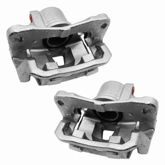 Aurogenix Rear Disc Brake Caliper Assembly with Bracket Compatible with 2004-2010 Toyota Sienna, 2pcs Brake Calipers for 19-B2873 & 19-B2872, Rear Brake Caliper Driver and Passenger Side