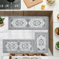 thumbnail image 3 of Ileading Boho Kitchen Rug Sets 3 Piece Runner Bohemian Mats Non Skid Washable Kitchen Floor Mat Runner, 3 of 15
