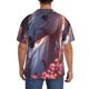 thumbnail image 3 of Balery Flower White Horse Camisa Casual de Manga Corta con Botones para Hombre, Texturizada, Estilo Cubano, para Playa, Verano-3X-Large, 3 of 5