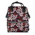 thumbnail image 1 of Easygdp Snake And Rose para Bolsa de Bebé de Gran Capacidad con Múltiples Bolsillos, Bolsa de Pañales para Padres, Bolsa de Viaje Organizada y Elegante, 1 of 6