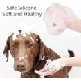 thumbnail image 4 of MISTHIS Cepillo de baño para perros, cepillo de masaje para mascotas, dispensador de champú, cepillo de silicona suave, cerdas de goma para el cuidado de la ducha de perros y gatos Ormromra WMXL-121-2, 4 of 7