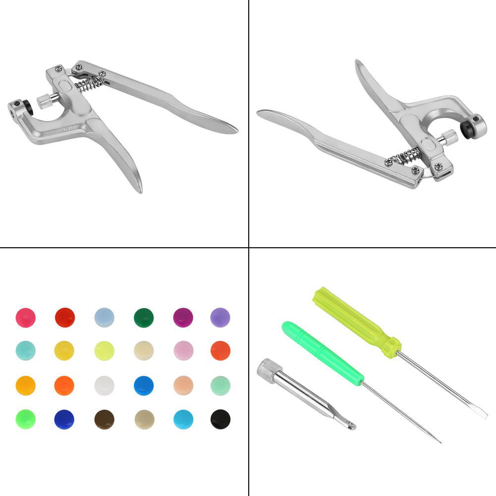 360pcs Plastic Resin Press Stud Cloth Tool Kit Fastener Snap Pliers Button 
