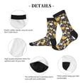 thumbnail image 4 of KLL Mouse Cheese Print Cool Socks Men's Women's Crew Socks Funny Crazy Novelty Stockings, 4 of 7