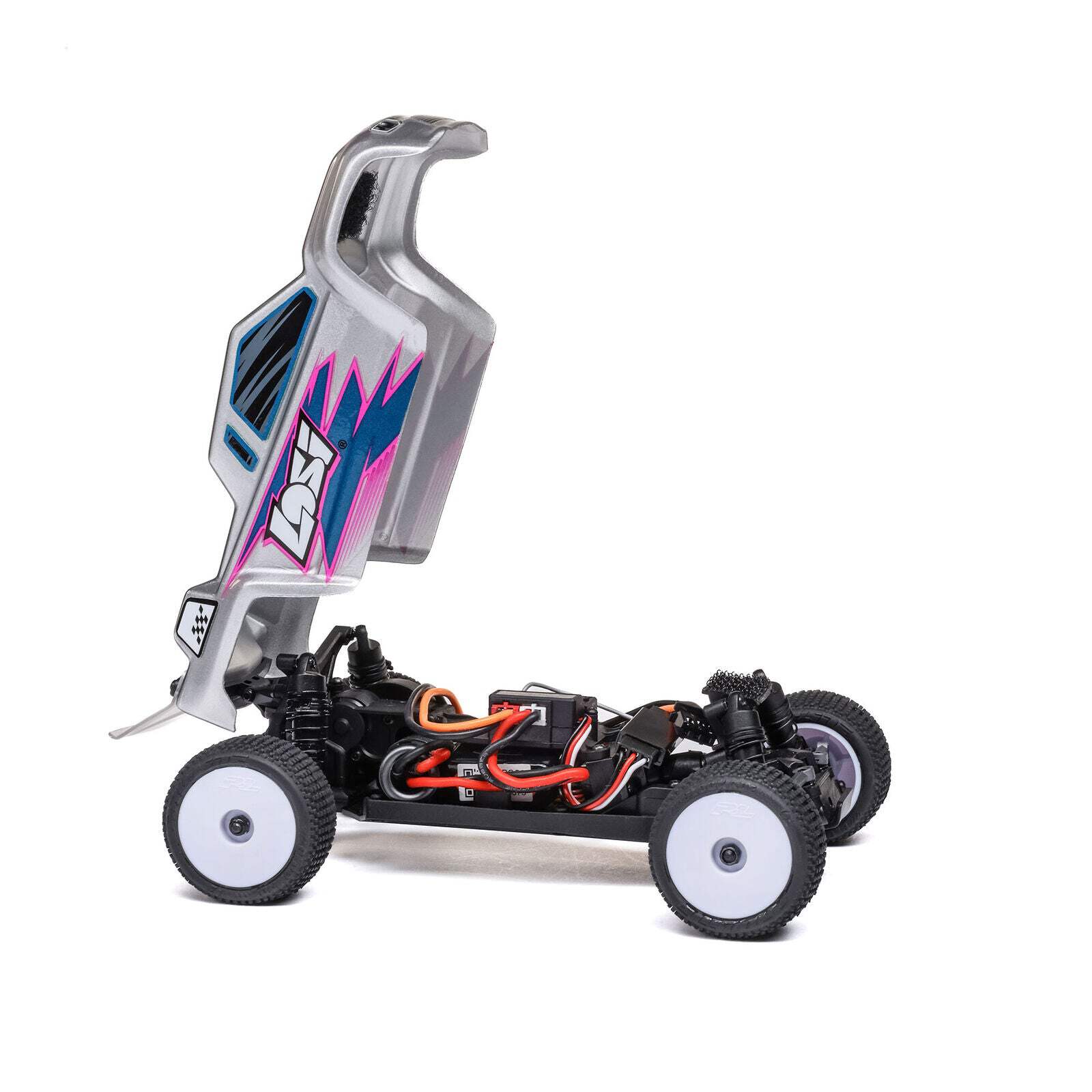 Losi Micro-T 1/28 2 Wheel Drive Silver RTR LOS-1392T2